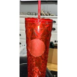 Starbucks Winter Holiday Red Jeweled Tumbler 24oz 2023 Brand New. Never Used